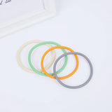 7 Rubber Charms Bracelets Women Multicolor Gothic Bangles Accessories