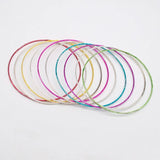 10pcs/Set Iron Alloy Metal Wire Charm Bracelet Lady Jewelry Women Gift