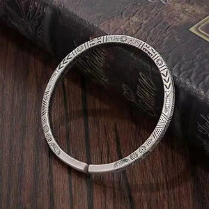 Vintage Engraved Sun Totem Bracelet Men Women Couple Gift