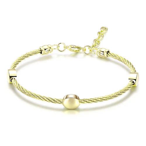 Adjustable Chain Bracelets with Extention - Stainless Steel Women Accessories