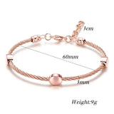Adjustable Chain Bracelets with Extention - Stainless Steel Women Accessories