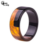 Round Wide Cuff Bangle Bracelet Resin Charms Jewelry