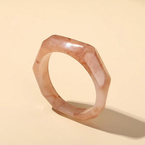 Designer Charms Bangle Bracelets for Women Large Irregular Geometric Bangles