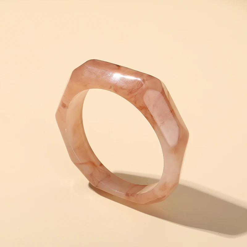 Designer Charms Bangle Bracelets for Women Large Irregular Geometric Bangles