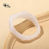 Designer Charms Bangle Bracelets for Women Large Irregular Geometric Bangles