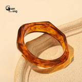 Designer Charms Bangle Bracelets for Women Large Irregular Geometric Bangles