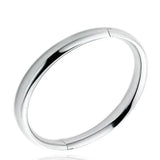 Pure Silver Bangles For Women - Smooth Round Bangle & Bracelet