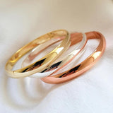 Pure Silver Bangles For Women - Smooth Round Bangle & Bracelet