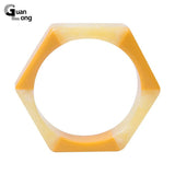 Colorful Acrylic Bracelets Bangle Femme Wide Cuff Bangles for Women