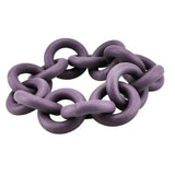 Multicolor Rubber Charm Bracelet Gothic Circle Bangle Jewelry