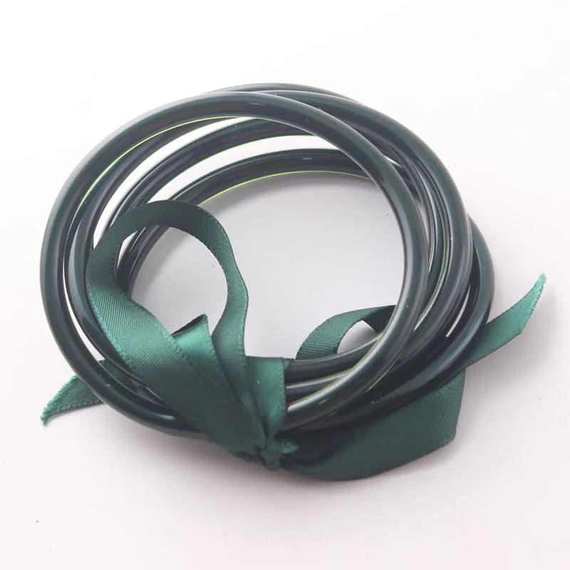Buddhist Temple Rush Bracelet Multicolor Silicone Tube Wristband