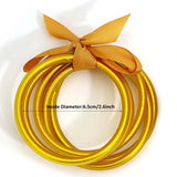 Buddhist Temple Rush Bracelet Multicolor Silicone Tube Wristband