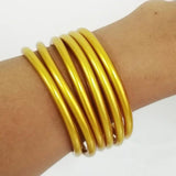 Buddhist Temple Rush Bracelet Multicolor Silicone Tube Wristband