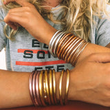 Buddhist Temple Rush Bracelet Multicolor Silicone Tube Wristband
