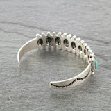 Boho Style Silver Open Bracelet Hand Jewelry