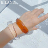 Bilandi Women Jewelry Resin Bangles Bracelet Vintage Pretty Bangles for Women