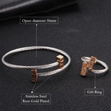 Stainless Steel Chain Link Charm Bracelets for Women