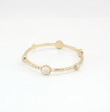 6 Dot Stone Insert Chunky Bangles for Women