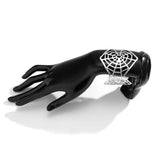 Spider Bangle Silver Wide Halloween Punk Bracelet for Men Women