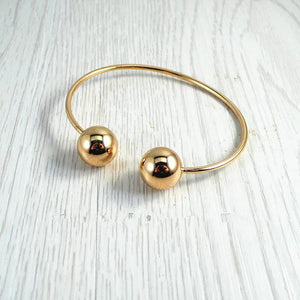Geometric Round Metal Punk Rock Bangle Bracelet