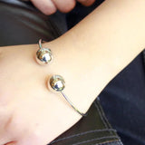 Geometric Round Metal Punk Rock Bangle Bracelet
