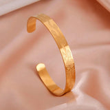 Skyrim Floral Pattern Cuff Bracelet Stainless Steel Bangle
