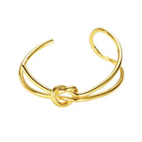 Copper Plated Double Layer Knot Bracelets for Women - Bangle Party Jewelry