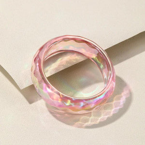 Colorful Geometric Cuff Bangle Bracelets - Vintage Style