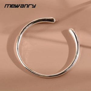 Mewanry Bracelet for Women Irregular Smooth Jewelry