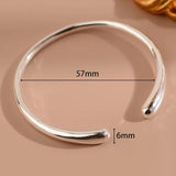 Mewanry Bracelet for Women Irregular Smooth Jewelry