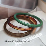European American Acrylic Resin Bangles Women Bracelet Wrist Jewelry