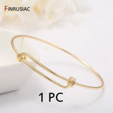 Hot Plated Adjustable Bangle For Women Bracelet