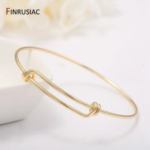 Hot Plated Adjustable Bangle For Women Bracelet