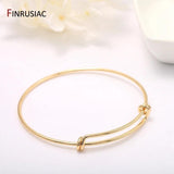 Hot Plated Adjustable Bangle For Women Bracelet
