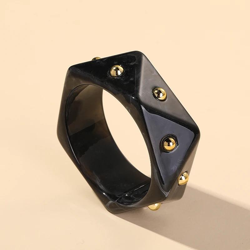 Colorful Geometric Charms Bangle Bracelet for Women Indian Cuff Bangles
