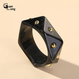 Colorful Geometric Charms Bangle Bracelet for Women Indian Cuff Bangles