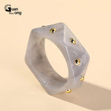 Colorful Geometric Charms Bangle Bracelet for Women Indian Cuff Bangles