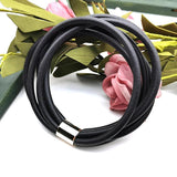 Gothic Vintage Chain Bead Rubber Bangles for Women