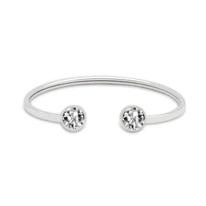 Stainless Steel Birthstones Bangle Bracelet For Women