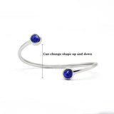 Stainless Steel Birthstones Bangle Bracelet For Women