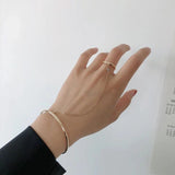 Geometric Bracelet Ring Chain Party Jewelry for Men and Women
