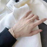 Geometric Bracelet Ring Chain Party Jewelry for Men and Women