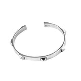 Vintage Punk Silver Bracelet Thai Silver Style Geometric Party Jewelry