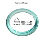 Japanese Multi-color Clear Acrylic Resin Bangles for Women Girls Green Bracelet
