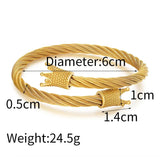 Sporty Charm Bracelet Stainless Steel