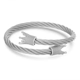 Sporty Charm Bracelet Stainless Steel