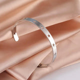 Skyrim Hollow Star Adjustable Bangles Stainless Steel Cuff Bracelet