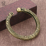 Vintage Brass Dragon Bracelet Punk Link Chain Cuff Bracelet