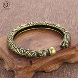 Vintage Brass Dragon Bracelet Punk Link Chain Cuff Bracelet