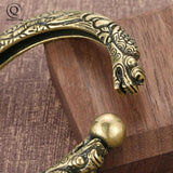 Vintage Brass Dragon Bracelet Punk Link Chain Cuff Bracelet